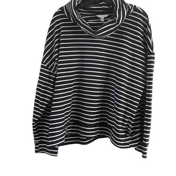 Time and Tru Black and White Striped Top Extra Large - Picture 10 of 10